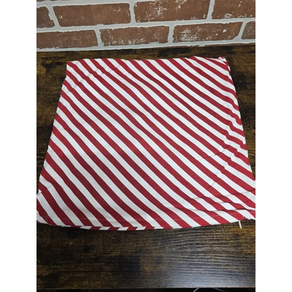 Green Red Stripe 'Merry Christmas' 18